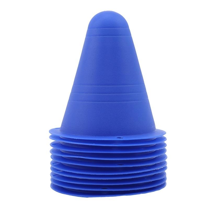 10PCS Colorful Skate Marker Cones Roller Football Skateboard Training Equipment Marking Cup Marker