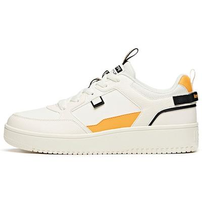 Нескользящие прочные низкие кроссовки для скейтбординга мужские кроссовки белые оранжевые 912018066-5