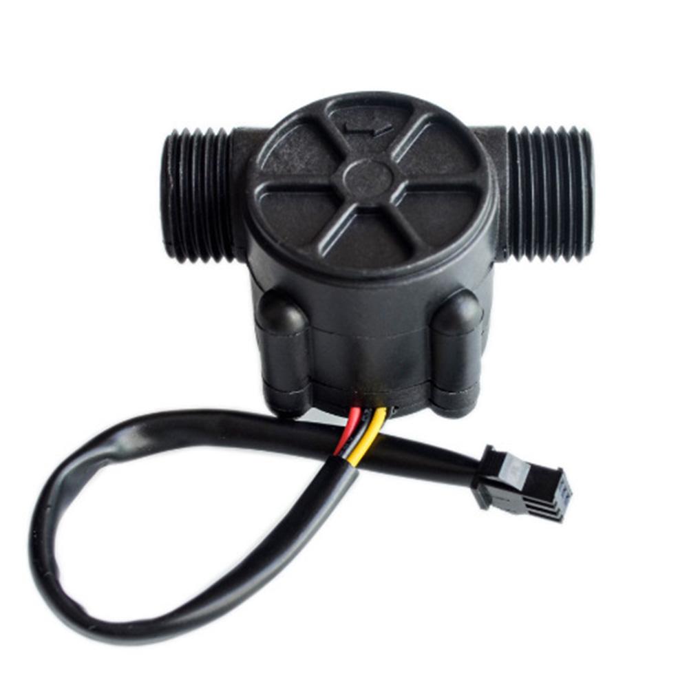 5-18V Water Flow Sensor Flowmeter Hall Flow Sensor Switch G1/2 Threads 1-30L/min For Water Heaters Coffee Machines