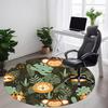 1pc Tropical Monkey Office Round Area Rug, Under Office Chairs Bedroom Living Room Home Decor, Room Deco