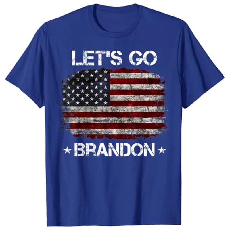 Woand Let's Go Brandon T-Shirt Pro Trump Support Tee Tops Graphic Apparel