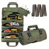 Men's Bag Toolkit Portable Multifunctional Handheld Car Carrying Wearable Rolled Canvas Hardware Repair Tool Storage Bag