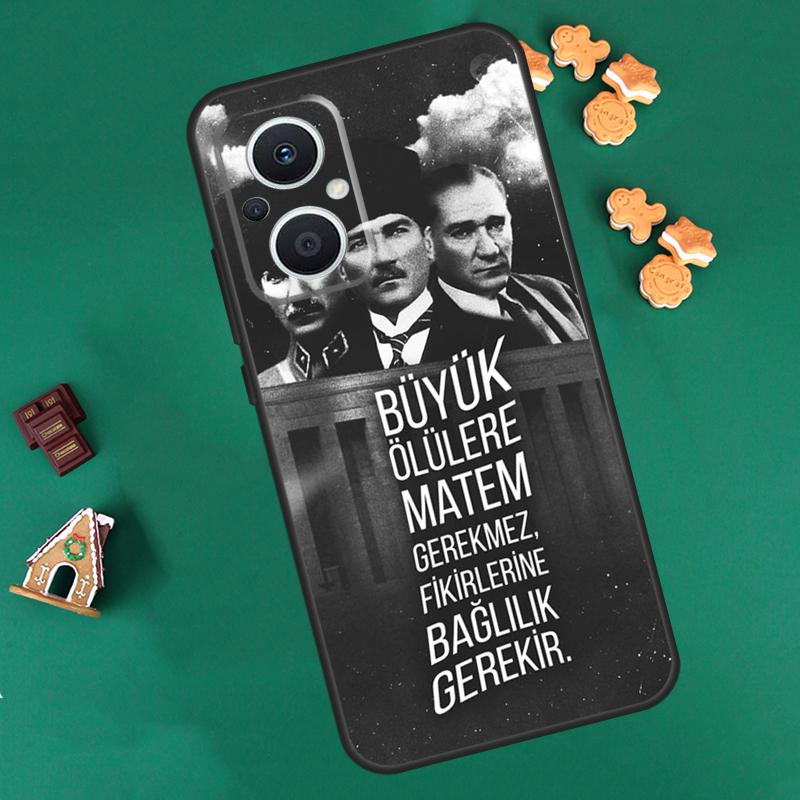 Чехол для Турции Мустафа Кемаль Ататюрк для OPPO Reno 10 Pro 4Z 5Z 8T 4 5 6 7 8 Lite OPPO Find X5 X6 Pro X2 Neo X3 Lite