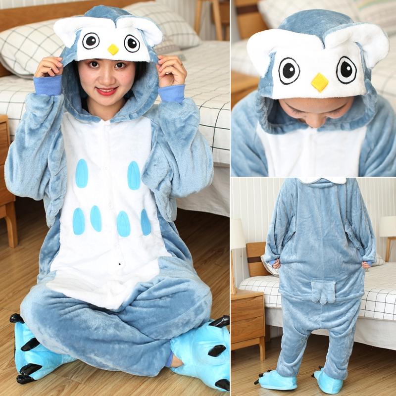 Animal Cat Tiger Kigurumi Unicorn Onesie Adult Teenagers Women Men Pajamas Funny Flannel Warm Soft Sleepwear Overall Onepiece Jumpsuit Cosplay Costume