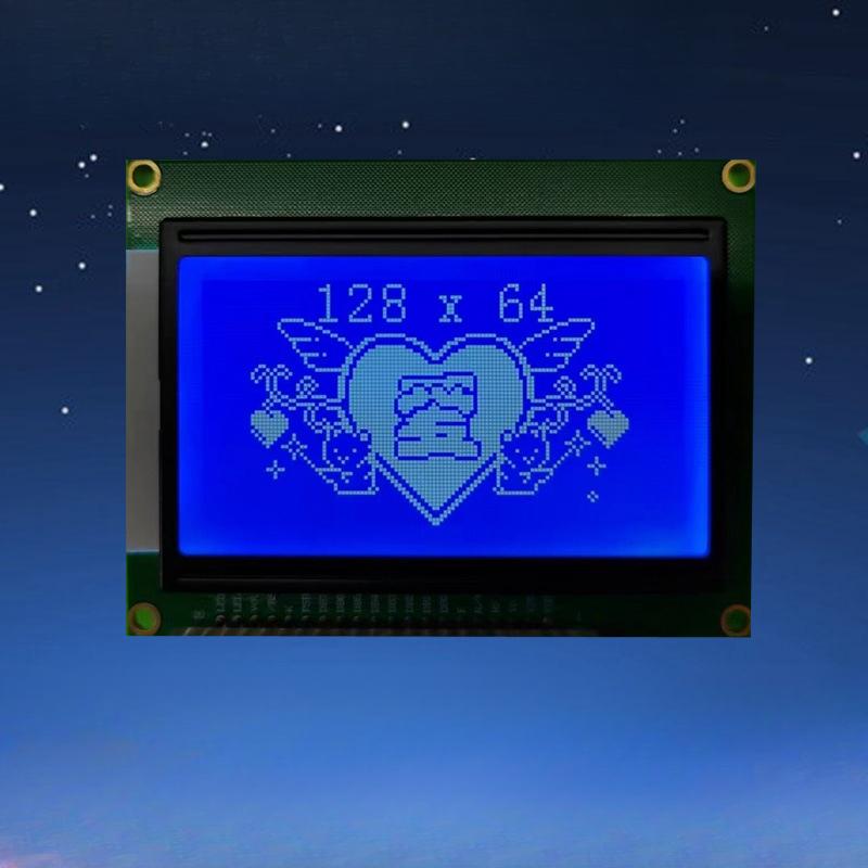 Товар в наличии Промышленный 128x64 LCD Дисплей Последовательный Параллельный Порт