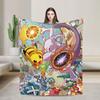 Cool Dragon Charizard Cartoon Blanket Velvet Air Conditioning Poke-Mon Portable Soft Throw Blanket for Bedding Couch Rug Piece