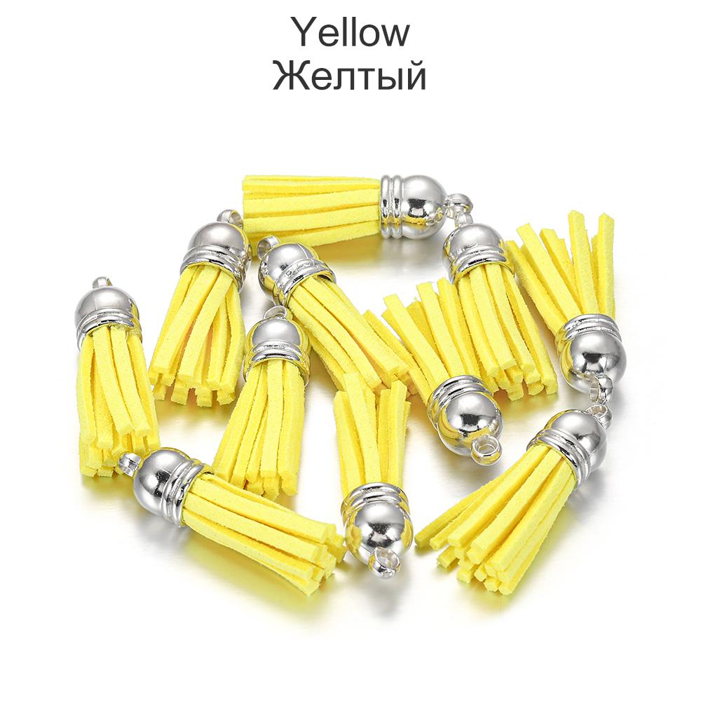 20pcs/lot 38mm Tassel Vintage Leather Tassels Fringe for Purl Macrame Pendant For DIY Jewelry Making Supplies Accessories