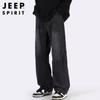 JEEP SPIRIT Мужские американские джинсы плиссе широкие штанины