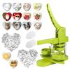 Badge Machine, Heart Shape, Badge, 100 Badge Materials Included, Badge Maker, Badge, Rotary Badge Machine, Badge, Badge Making Machine, Small,