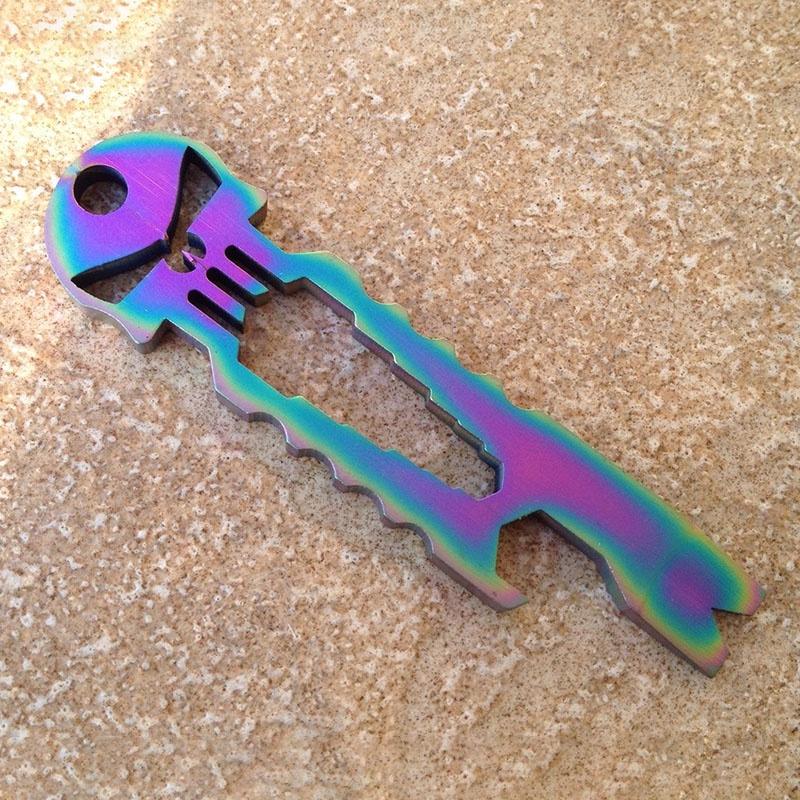 Edc Многофункциональный карманный инструмент для выживания в виде черепа Карателя, брелок, набор для самопомощи из материалов премиального качества для повседневных приключений