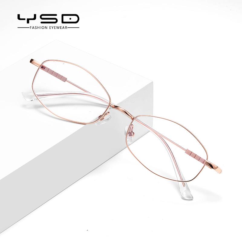 LS501 Yishide Шестиугольные Женские Очки с Защитой от Синего Света - Ультралегкая Рамка в Европейском и Американском Уличном Стиле.
