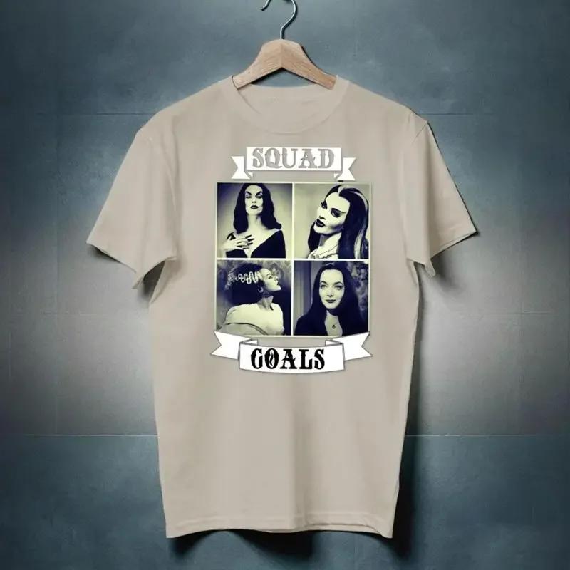 Vampira Morticia Adams Lily Munster Bride Of Frankenstein Gothic TShirt