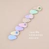 Korean Style Flower Drop Bangs Hair Clip with Polka Dot Button for Girls