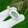 Овальный Натуральный Аквамарин Март Рождение Матери Подвеска Ювелирное Изделие 925 Стерлинговое Серебро