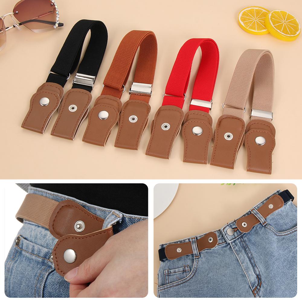 Fashion Boys and Girls Stretch Stretch Canvas Kids belts Waist Belt Buckle-Free Belt