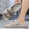 Модные повседневные шлепанцы для мужчин 2025 новый дизайн летняя обувь мягкая толстая подошва пляжная обувь мужские классические EVA сандалии с открытым носком сланцы