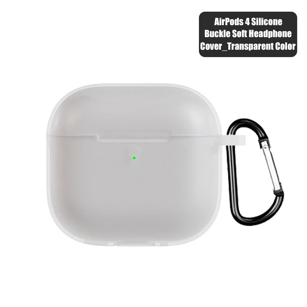 Для Airpods 4 защитный чехол силиконовый беспроводные наушники матовый Macaron сплошной цвет TPU окрашенный защитный чехол Air Pods 4