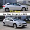 Car TPU/Glossy Mirror Pillar Post Cover For Fiat Ottimo 2014 2015 2016 2017 2018 Door Trim Window Molding Stickers Accessories