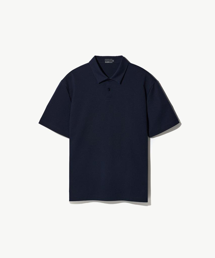 STCO Supima Cotton Collared Short Sleeve T-Shirt Navy (Semi-Oversized Fit)_Stswb86Nsn
