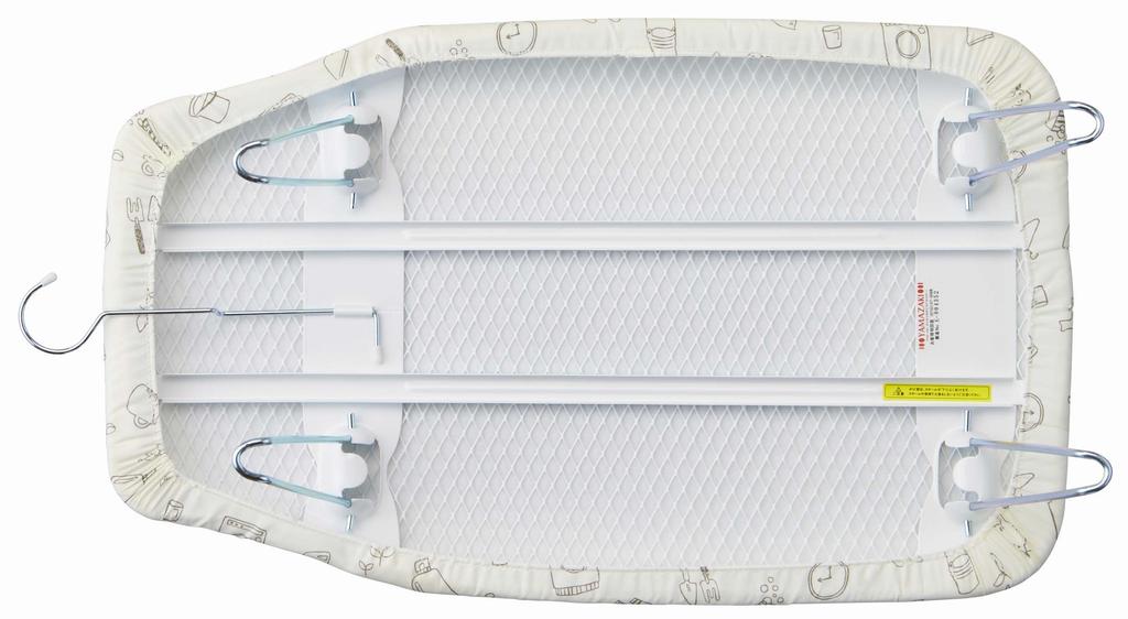 Yamazaki Pitatto Press Ironing Board with Closet Steel Mesh 7803 Hooks, Laundry, Approx. 60x36x20cm, Storage, Construction,