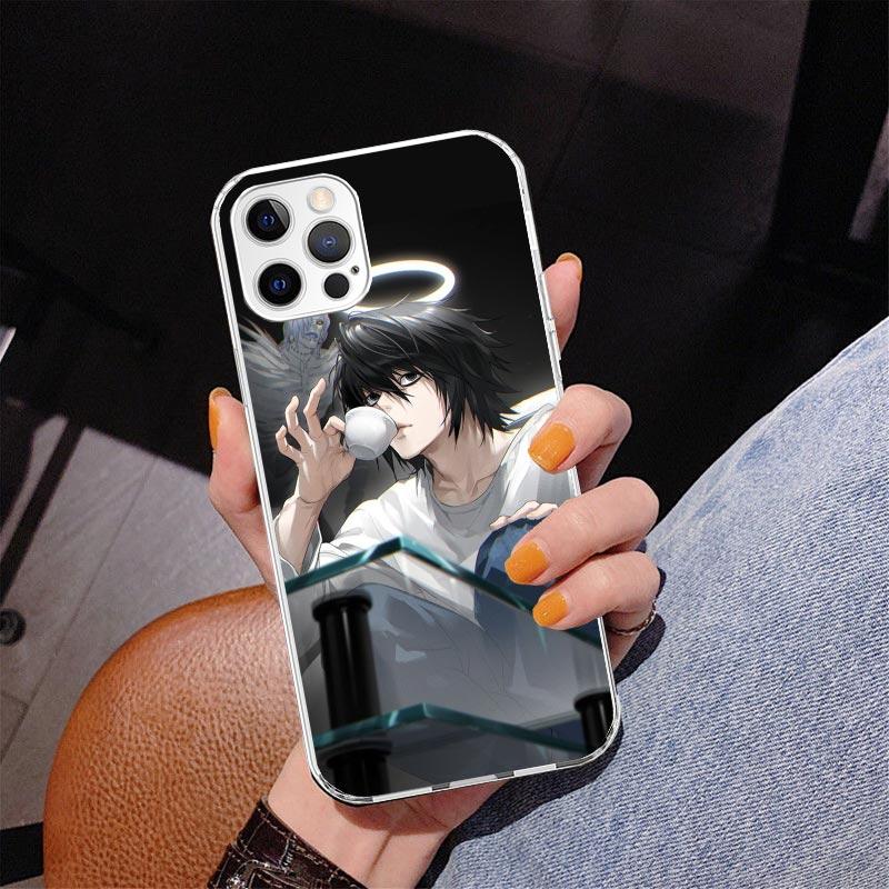 Чехол для телефона N-Note D-Death L Lawliet Для iPhone 17 Air 16 Pro Max 16E 15 + 14 Plus 11 12 13 Mini 7 8 SE Подарок Чехол с принтом Fundas