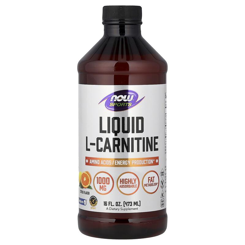 Sports, Liquid L-Carnitine, Citrus, 16 fl oz (473 ml)