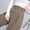 Women's Spring 2025 Straight Leg High Waist Casual Wide Leg Pants