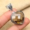 Astonishing Smoky Topaz Gemstone Handmade 925 Solid Sterling Silver Jewelry Pendant For Her