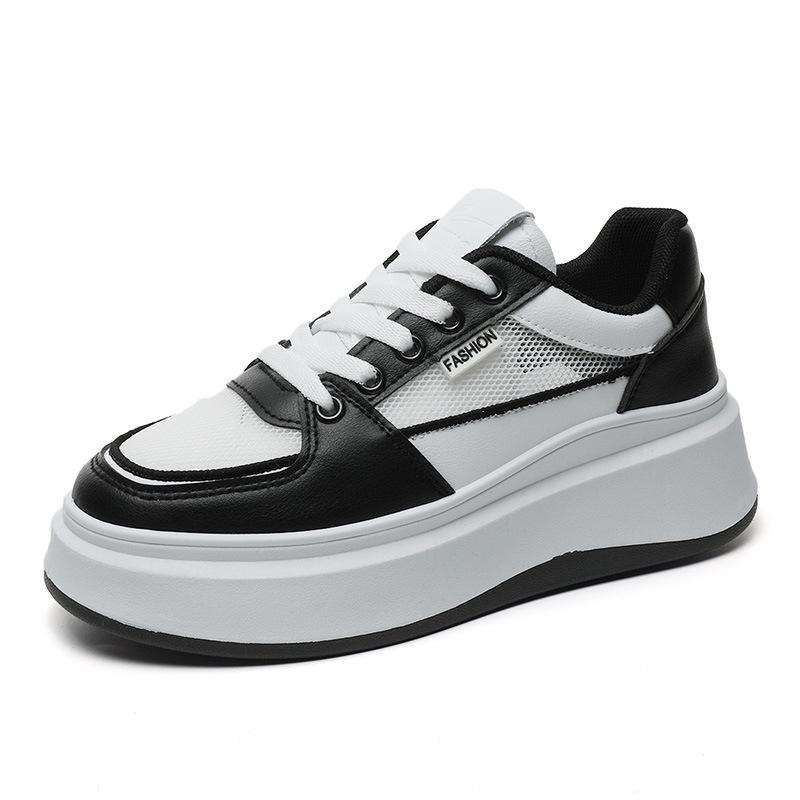 SH701 Женские модные белые повседневные туфли на платформе - Весна/Лето 2023