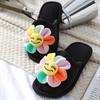 Women's Warm Winter Cotton Slippers - Non-Slip Cartoon Heart Design
