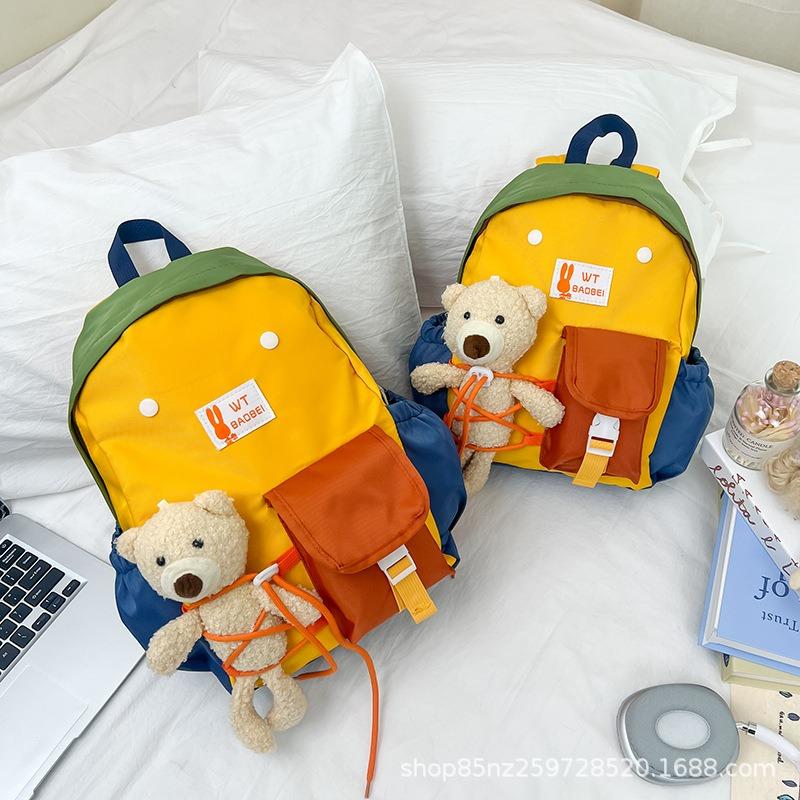 Size Kindergarten school bag Casual children's backpack New boys and girls baby travel backpack