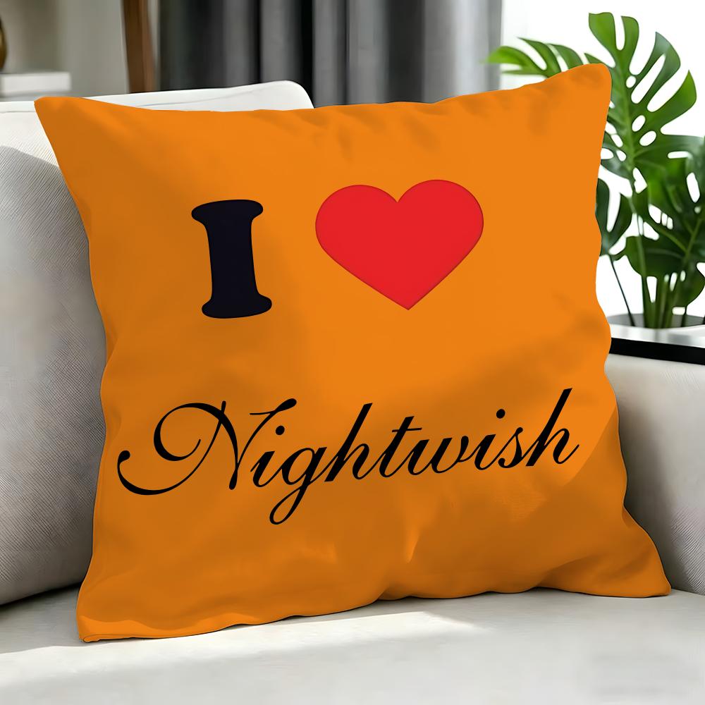 Metal Nightwish Cushion Cover Cushion Cover Set 4Pcs 50X50 45X45 40X40 Pillowcase Decorative Sofa Home Decor