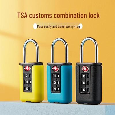 Мини-замок для чемодана с цветными блоками, одобренный TSA, с кодовой комбинацией