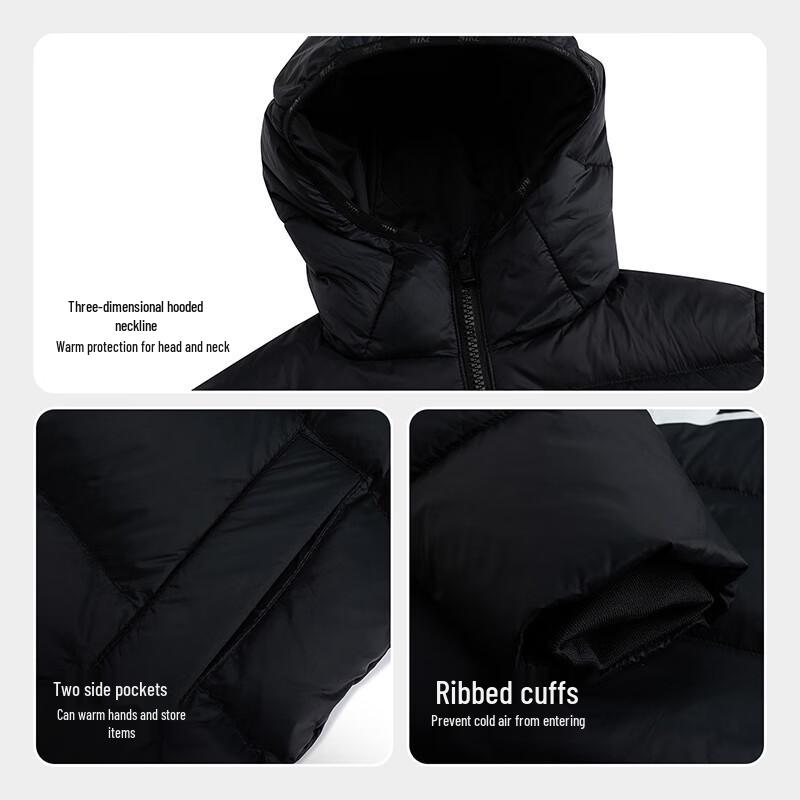 NIKE Kids' Hooded 90% Down Puffer Jacket