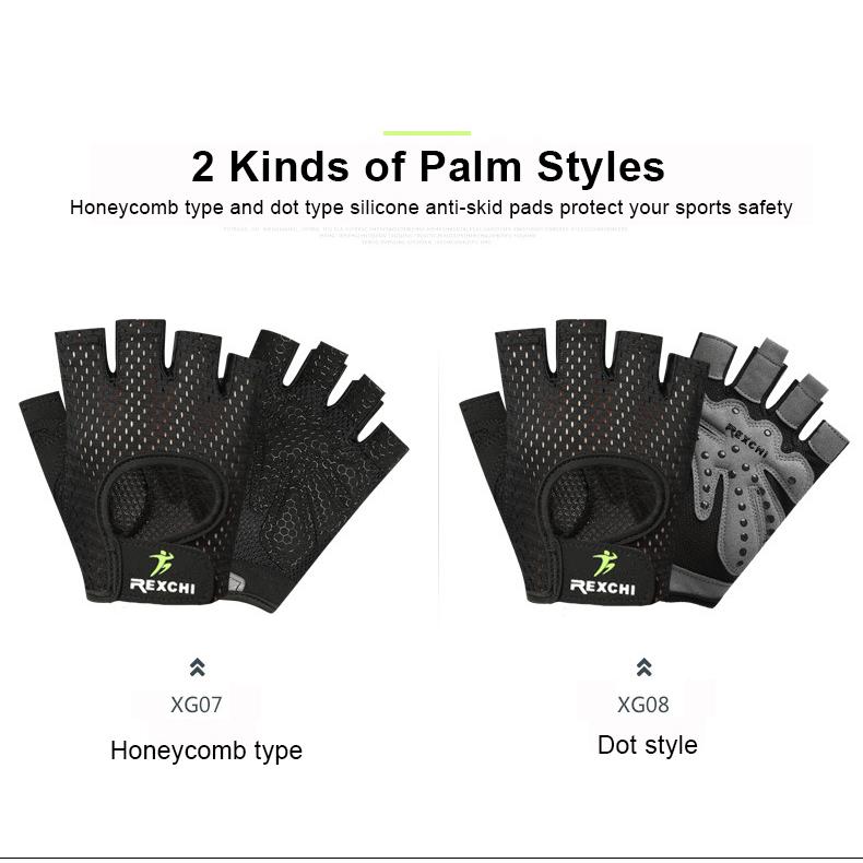 OLIKEI Перчатки для фитнеса с полупальцами для мужчин и женщин Дышащие износостойкие нескользящие перчатки для спортзала Перчатки для тяжелой атлетики Спортивные велосипедные перчатки