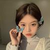 1pc Purple Blue Butterfly Hair Clip Multicolor Duckbill Rhinestone Bangs Side Hairpins for Women Girls Bangs Ponytail Hairgrips