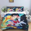 This three-piece bedding set, themed around the classic anime "Sailor Moon," features soft and comfortable duvet and pillowcases