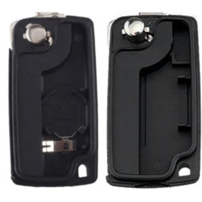 Складной откидной корпус ключа автомобиля с 2 кнопками Plip CE0536, совместимый с PEUGEOT 207 307 307S 308 407 408 607 3008 5008