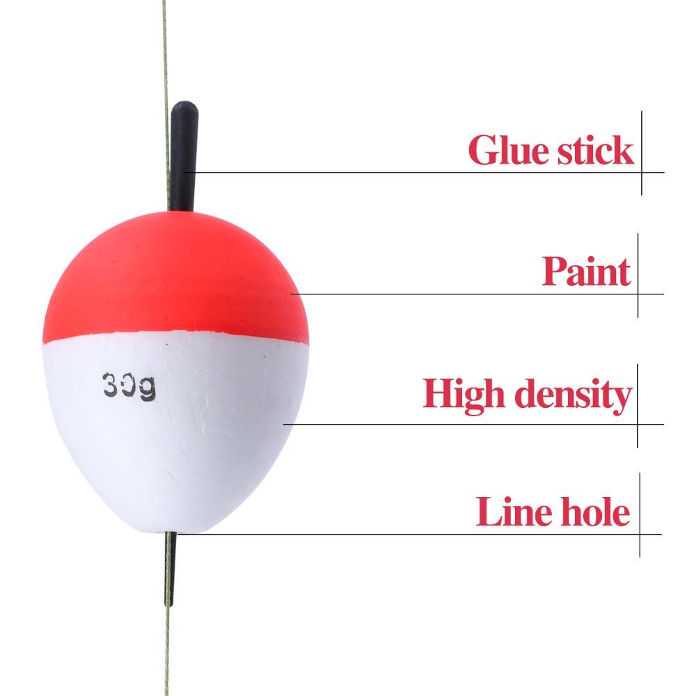 Tackle Buoy EVA Float Floats Stick Fishing Bobber Floating Buoy Red And White Float Fishing Floats