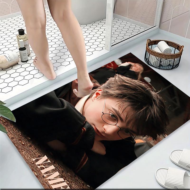 Custom Name "Harry Potter's Journey" Carpet Rug Customizable Soft Washable Anti-Slip Home Living Room Sofa Mats Personalized Rug. 090975