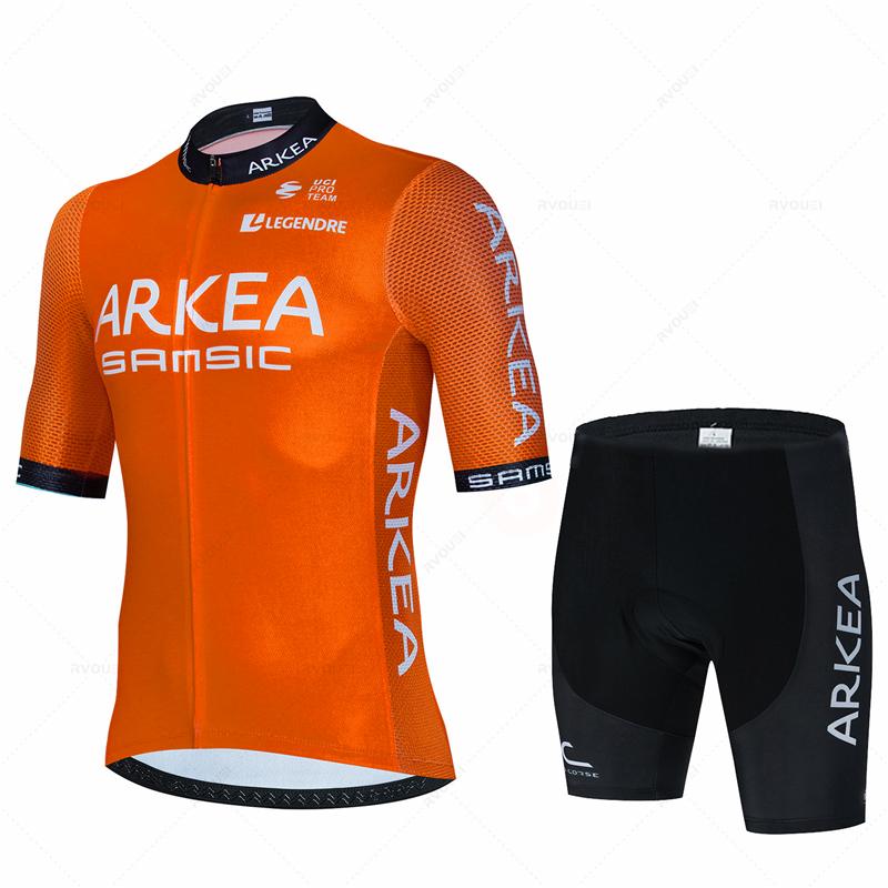 Дышащий летний велосипедный костюм Arkea-Pro Team для мужчин 2026 года, летняя велосипедная одежда, дышащая мужская одежда для МТБ, спортивный костюм