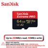SanDisk Extreme Pro Card 256 ГБ Micro SD-карта SDXC Карта памяти UHS-I 128 ГБ 512 ГБ 64 ГБ 32 ГБ U3 V30 TF Флэш-карты Адаптер для карты памяти для камеры DJI