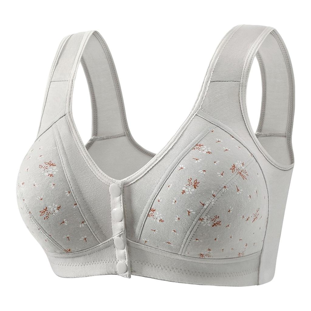 Underwear Women's Sleep Gathering Front Buckle Without Steel Ring Vest Bra