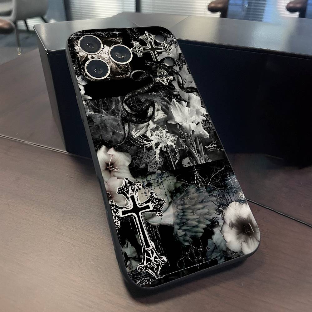 Emo Idk Dark Phone Case For iPhone 15,16,17,13,14,11,12,Pro,Max,Plus,E,Air,Mini Protect Shell