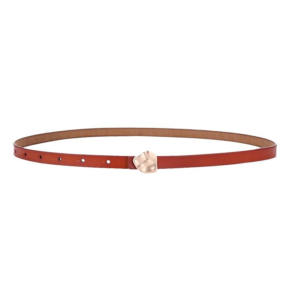 Slim Waist Belt For Women With Metal Snap Closure For Casual Wear