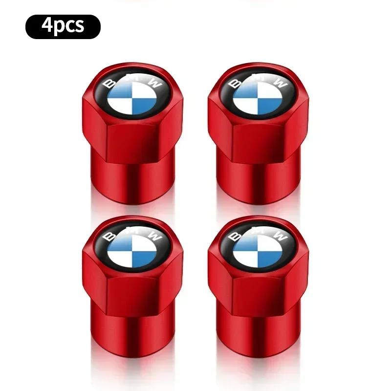 4Pcs Tire Valve Caps Aluminium Alloy Tire Valve Stem Caps Dust Proof Covers For BMW E36 E46 E53 E90 E60 E61 E93 E87 X1 X3 X5 X6