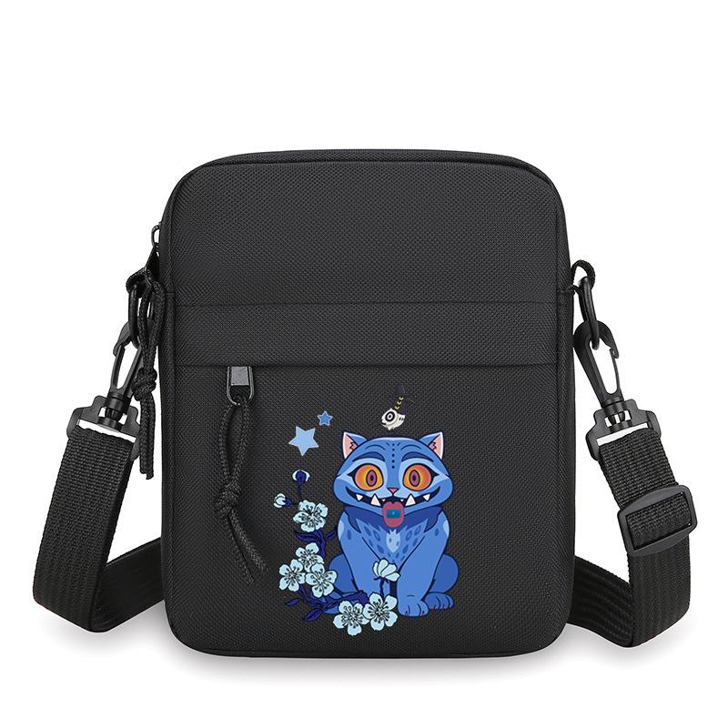 Animation Cartoon Peripheral Simple Multi-Function Portable Mini Square Bag Men'S Casual Shoulder Messenger Bag