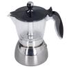 Clear ABS Top Stovetop Coffee Maker Crystal Glass Lid 6 Cup Moka Pot  Household Brewing