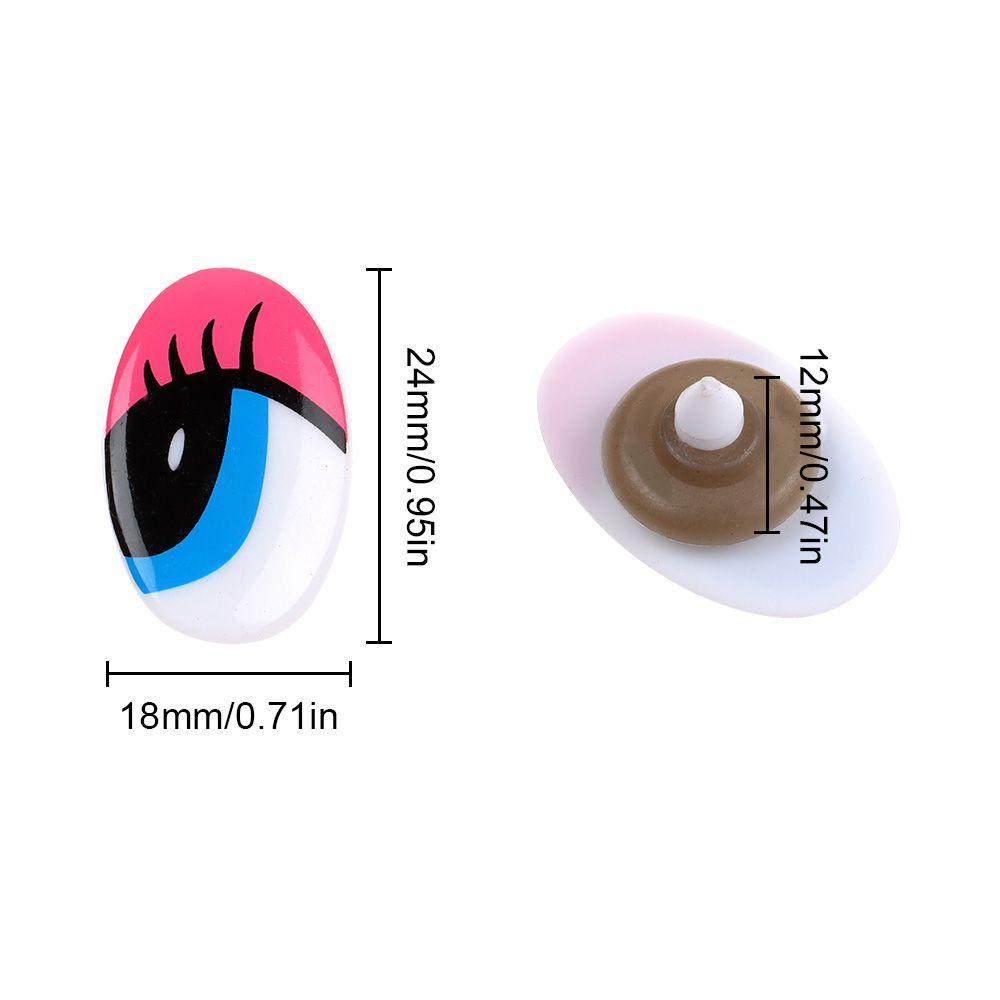 Овальные детские игрушки Пластиковые плюшевые панды с вырезанными глазами из мультфильмов 3D куклы Аксессуары DIY Куклы Материалы