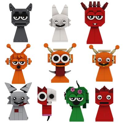 Sprunki Blocks, Sprunki Blocks, Игровые игрушки, Поющие монстры-персонажи, Фигурки ужасов, Веселые развивающие игрушки для фанатов и детей, Рождественские подарки (10